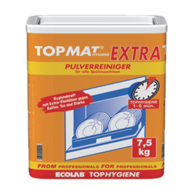 Abverkauf - Pulverreiniger TOPMAT Hygiene Extra, für Geschirr , Box à 7.5 Kg