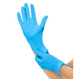 Nitrilhandschuhe DELTASAFE® Soft Touch Blue, puderfrei, 240 mm, M, Schachtel à 100 Stück