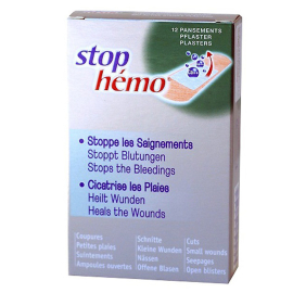 Blutstillende Pflaster Stop Hémo, steril, Schachtel à 12 Stück