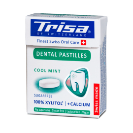 Dental Pastillen TRISA Cool Mint, Box à 25 g