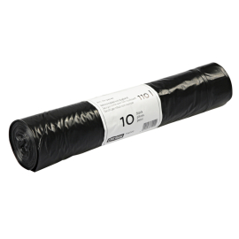 Abverkauf - Abfallsack mit Zugband, LDPE, 110l, 45my, schwarz